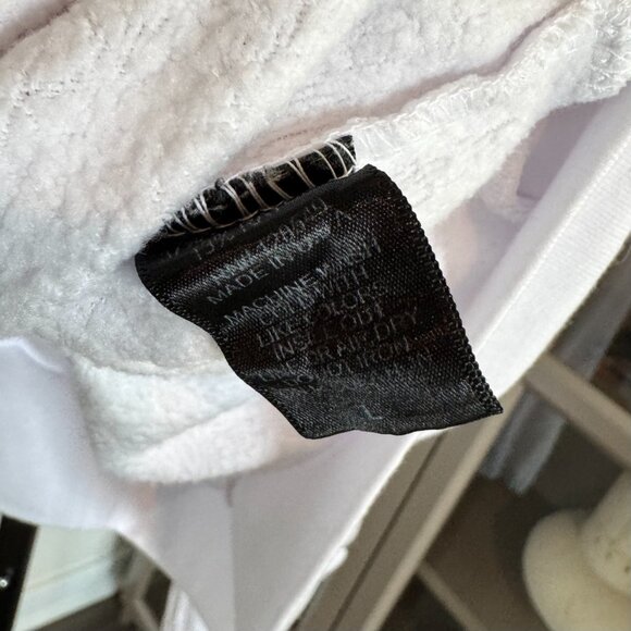 Aviator Nation Aspen Embroidered Sweatshirt Cropped Crewneck White Pullover L - Picture 7 of 7